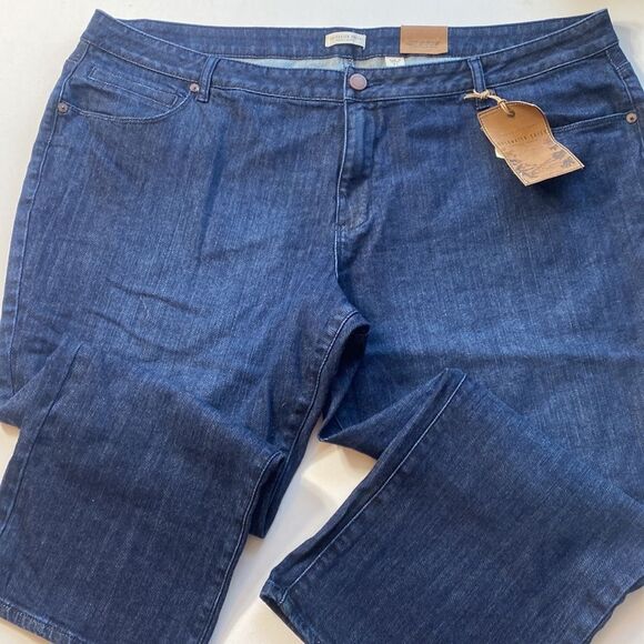 Coldwater Creek High Rise Cropped Jeans NWT - Picture 2 of 9